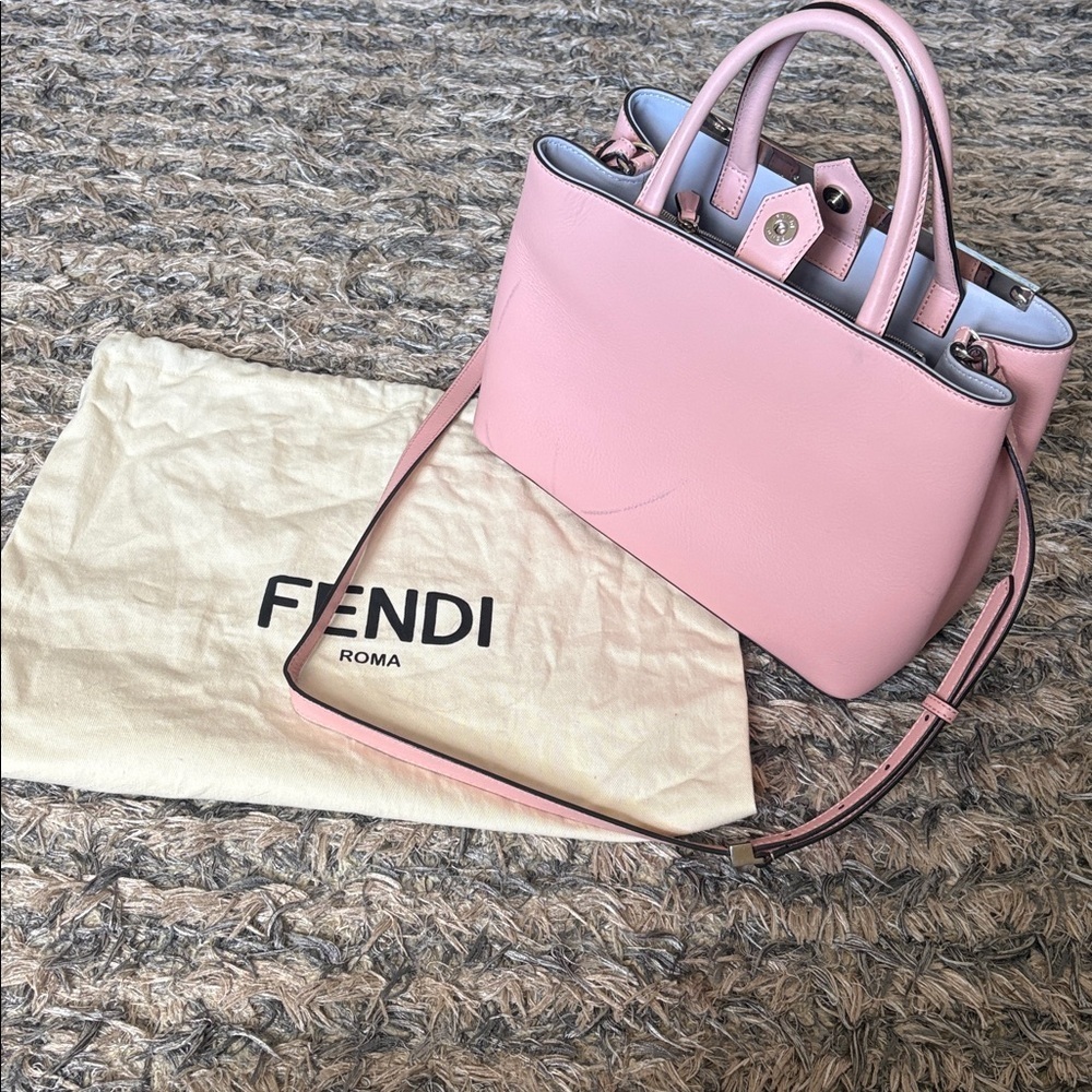 Fendi Light Pink Satchel Silver Hardware 8x11x5 - Picture 12 of 17